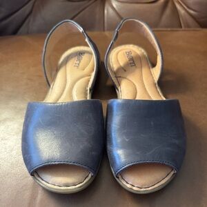 Born Leather Slingback Sandal Size 6